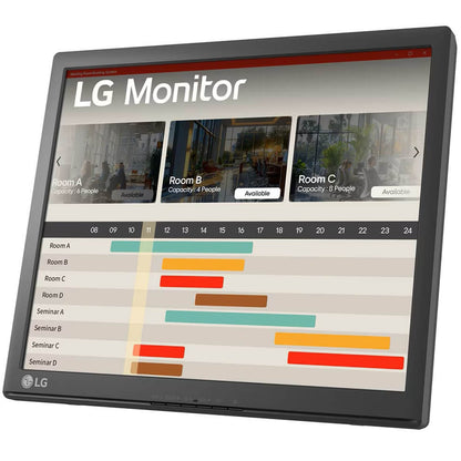 LG 17-inch SXGA Single Touch Monitor (17BR30T-B.AFB) — side view