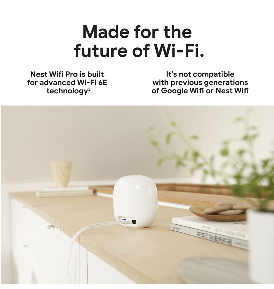 Google Nest Wi-Fi Pro 6e Mesh Router Snow 3pk (2022) product image 9