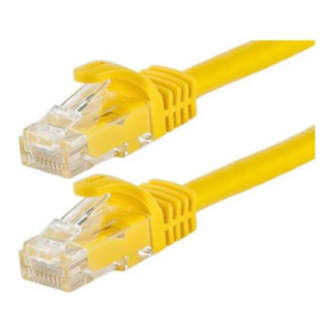 Premium Line CAT5e moulded flylead, yellow, 5m (185110508) product photograph