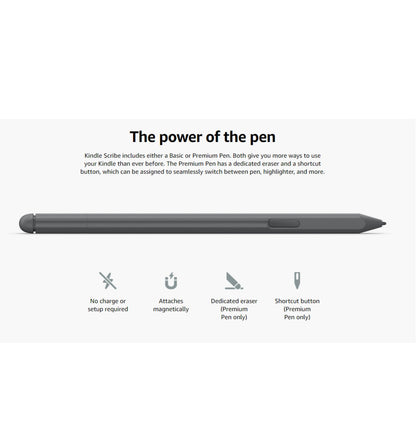 Amazon Kindle Scribe 10.2" 64gb With Premium Pen Black (2022) — front view
