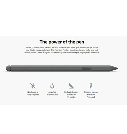 Amazon Kindle Scribe 10.2" 32gb With Premium Pen Black (2022) — front view