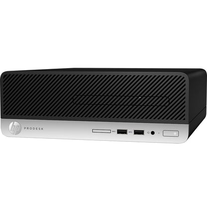 HP ProDesk 400 G4 SFF Desktop PC – Core i3-7100 / 4GB RAM / 500GB HDD / DVD-RW Drive / Win 10 Pro (1EY30EA) — side view