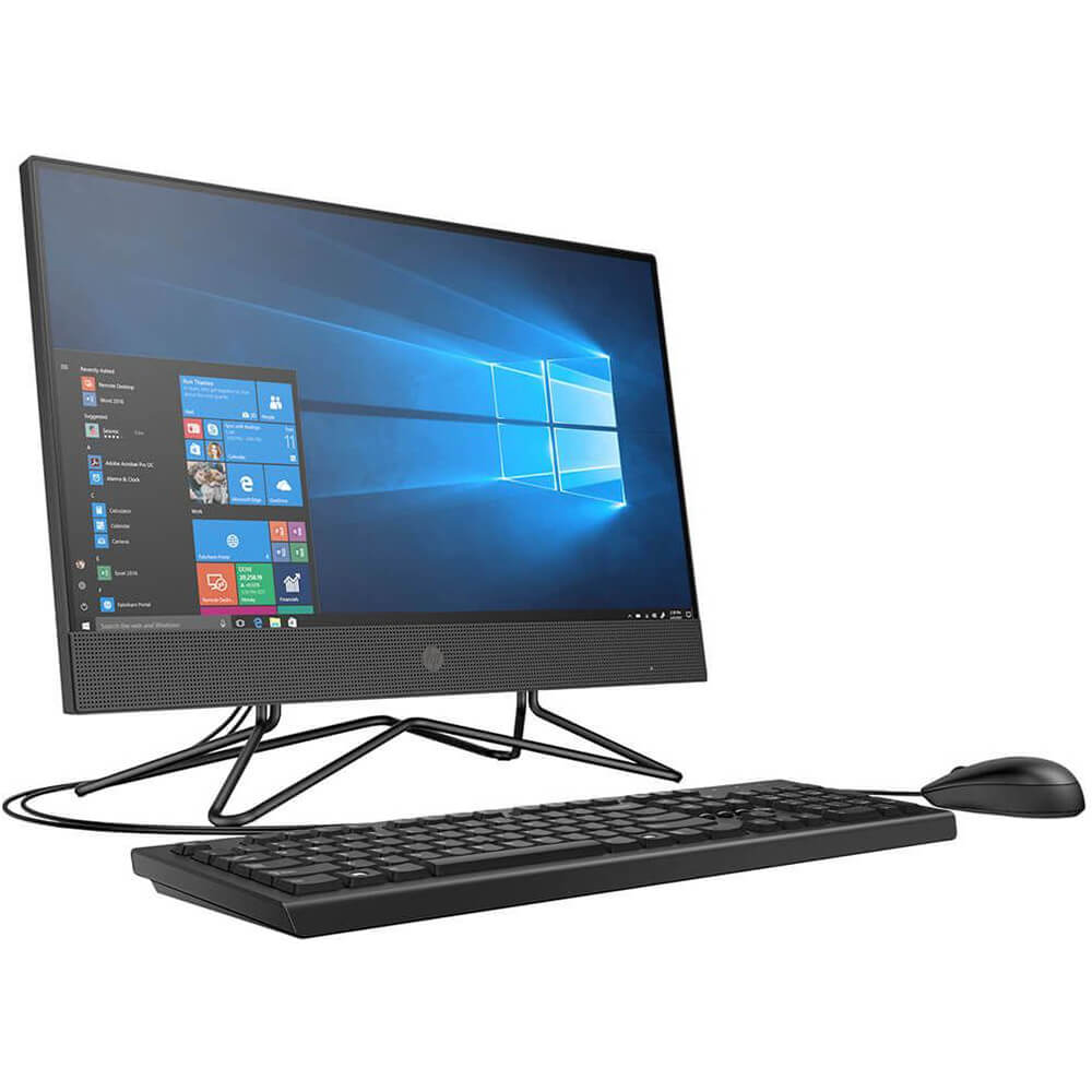 HP 200 G4 All-in-One Desktop PC – Core i3-10110U / 21.5″ FHD / 4GB RAM / 128GB SSD / Win 10 Pro (1C7M1ES) image 1