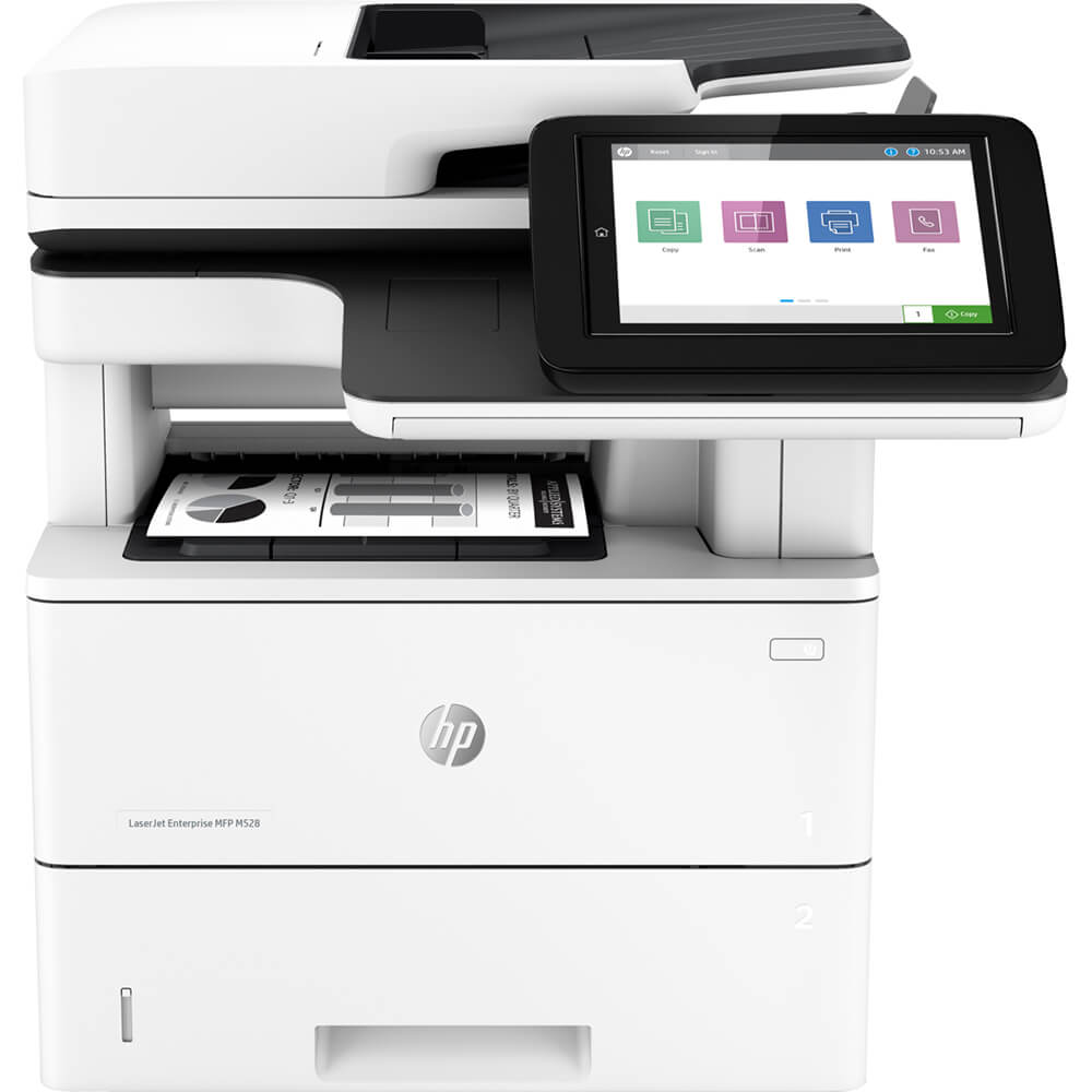 HP LaserJet Enterprise MFP M528dn Mono Laser Printer (1PV64A) image 1