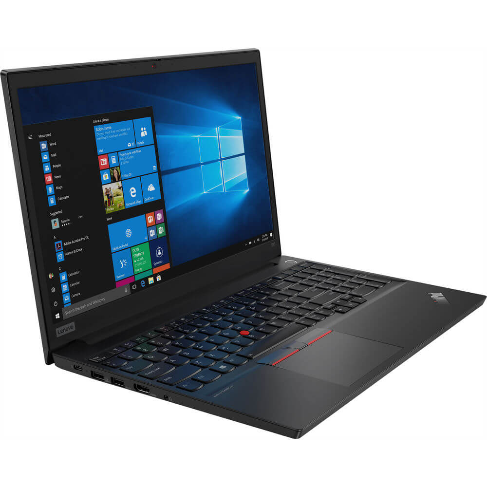 Lenovo ThinkPad E15 Notebook PC – Core i5-10210U / 15.6″ FHD / 8GB RAM / 256GB SSD / Win 10 Pro / Black (20RD0001ZA) — front 