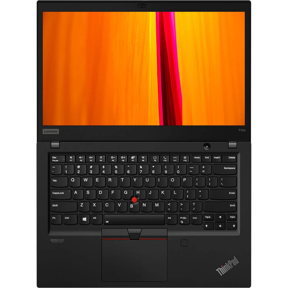 Lenovo ThinkPad T14s Gen 1 Notebook PC – Core i5-10210U / 14″ FHD / 8GB RAM / 512GB SSD / Win 10 Pro (20T0000SZA) — rear view