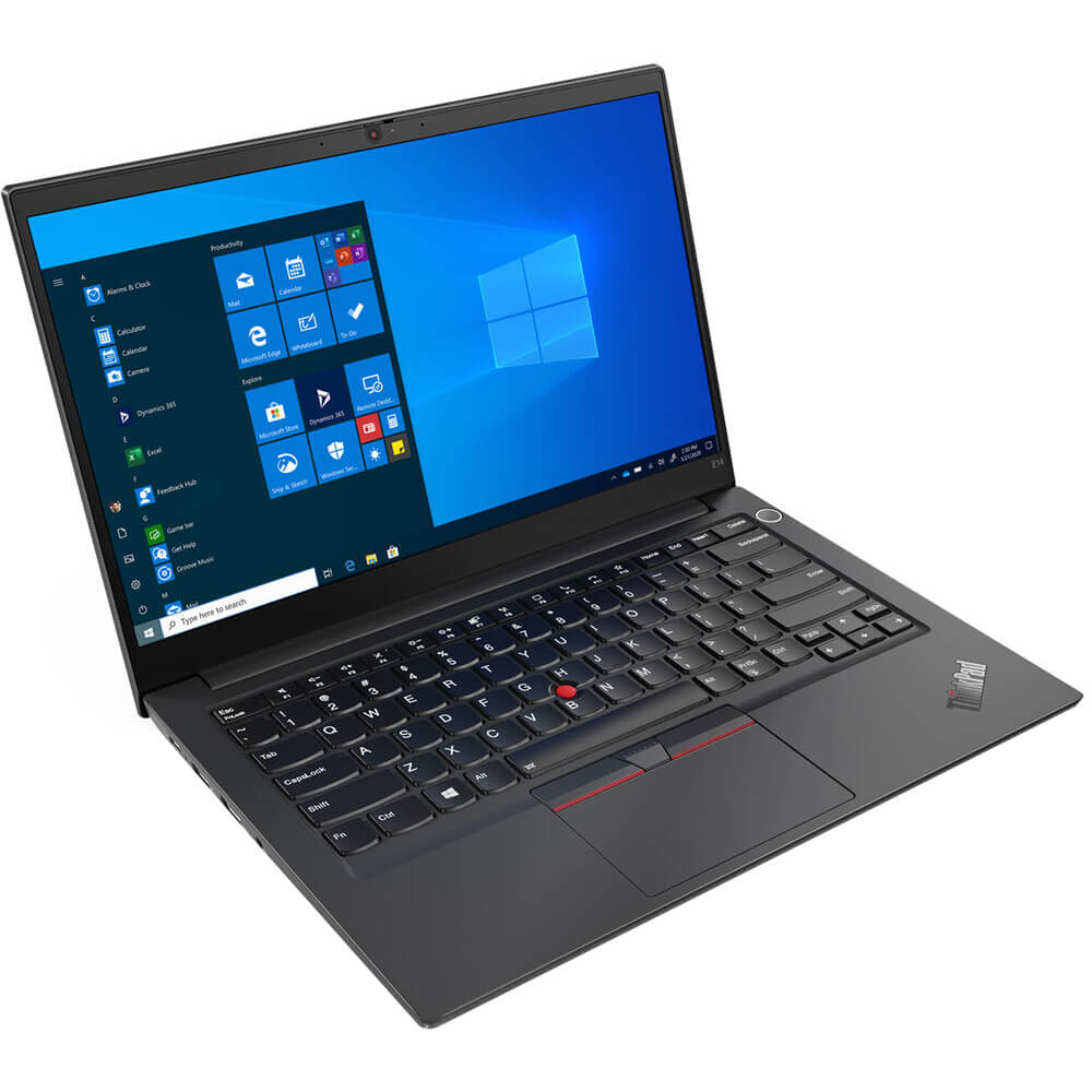 Lenovo ThinkPad E14 Gen 2 Notebook PC – Core i5-1135G7 / 14″ FHD / 8GB RAM / 512GB SSD / Win 10 Pro (20TA0012ZA) — front view