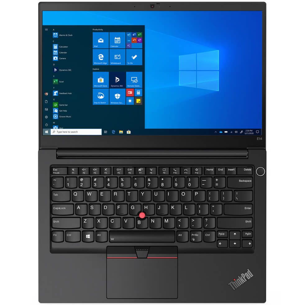 Lenovo ThinkPad E14 Gen 2 Notebook PC – Core i5-1135G7 / 14″ FHD / 8GB RAM / 512GB SSD / Win 10 Pro (20TA0012ZA) — rear view