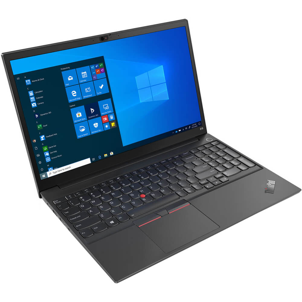 Lenovo ThinkPad E15 Gen 2 Notebook PC – Core i7-1165G7 / 15.6″ FHD / 8GB RAM / 512GB SSD / Win 11 Pro (20TD00F7ZA) — rear vie
