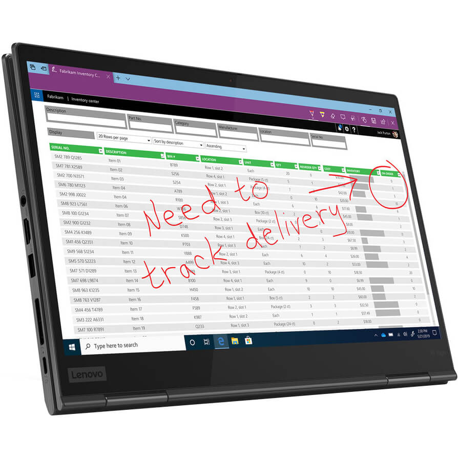 Lenovo ThinkPad X1 Yoga Gen 5 Notebook PC – Core i7-10510U / 14″ UHD / 16GB RAM / 1TB SSD / Win 10 Pro / Iron Grey (20UB004GZ
