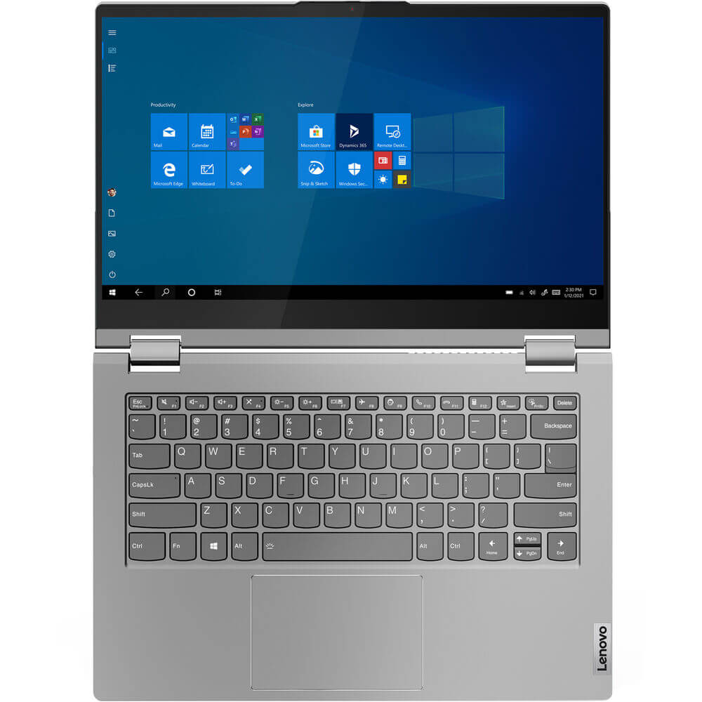 Lenovo ThinkBook 14s Yoga ITL Notebook PC – Core i7-1165G7 / 14″ FHD / 8GB RAM / 512GB SSD / Win 10 Pro / Mineral Grey (20WE0