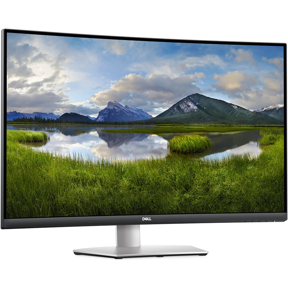 Dell S3221QS 32″ 4K UHD (3840×2160) Curved Monitor (210-AXLH) — front view