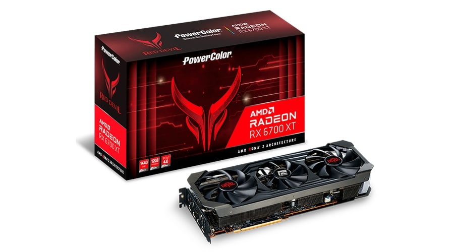 PowerColor Red Devil AMD Radeon RX 6700 XT 12GB GDDR6 Gaming Graphics Card (RX6700XT-12GB-REDDEVIL) image 1