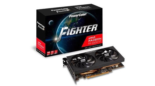 PowerColor Fighter AMD Radeon RX 6600 XT 8GB GDDR6 Gaming Graphics Card (RX6600XT-8GB-FIGHTER) image 1
