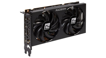 PowerColor Fighter AMD Radeon RX 6600 XT 8GB GDDR6 Gaming Graphics Card (RX6600XT-8GB-FIGHTER) — rear view