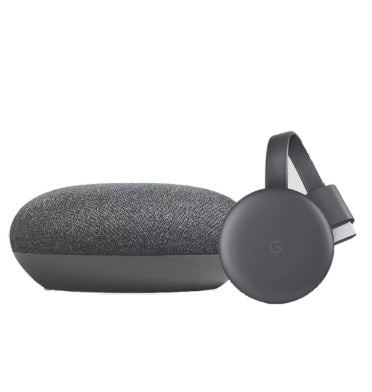 Google Smart TV Kit (home Mini & Chromecast) Charcoal product image 2