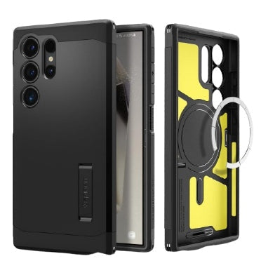 Spigen Samsung Galaxy S24 Ultra Premium Tough Armor Magfit Case Black product image 1