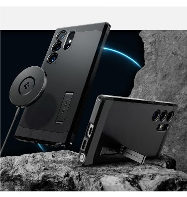 Spigen Samsung Galaxy S24 Ultra Premium Tough Armor Magfit Case Black product image 6