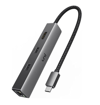 Uni USB-C 6in1 Multi Port Pd/Hdmi/Ethernet/USB/USB-C Hub