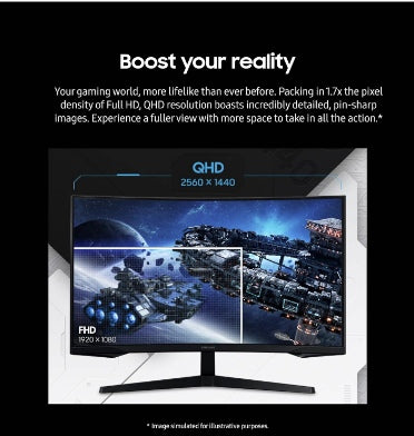 Samsung Odyssey 32" G55c Qhd Curved Gaming Monitor product image 6