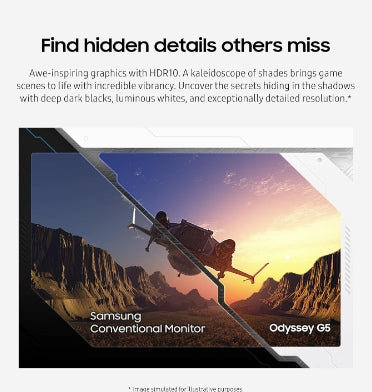 Samsung Odyssey 32" G55c Qhd Curved Gaming Monitor product image 9