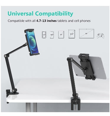 Inifispce Universal Multi-Angle Adjustable Long Arm Tablet Desk Mount Stand Holder product image 5