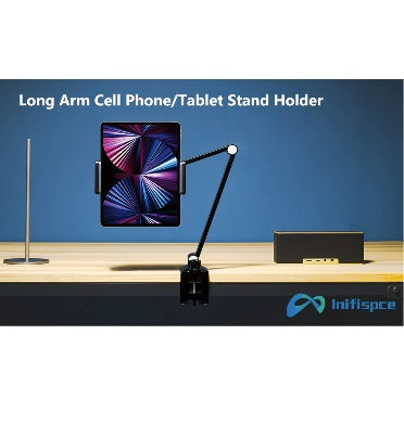 Inifispce Universal Multi-Angle Adjustable Long Arm Tablet Desk Mount Stand Holder product image 8