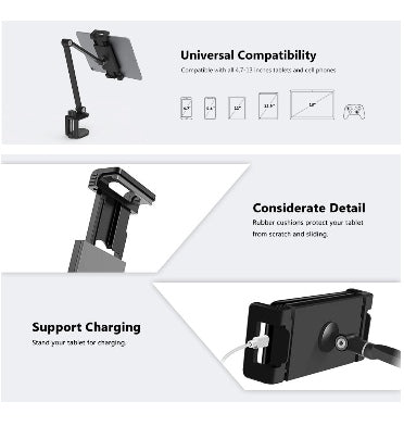 Inifispce Universal Multi-Angle Adjustable Long Arm Tablet Desk Mount Stand Holder product image 9