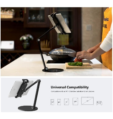 Inifispce Universal Multi-Angle Adjustable Long Arm Tablet Desktop Stand Holder Black product image 10