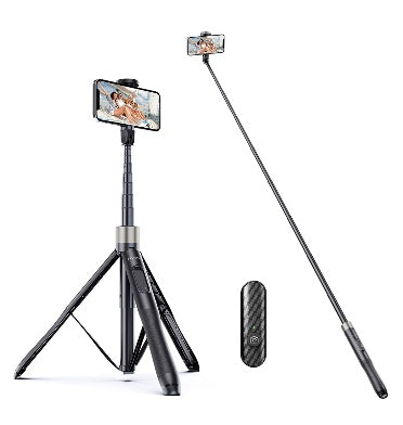 Atumtek Tripod Selfie Stick 65" With Bluetooth Remote Black product image 1