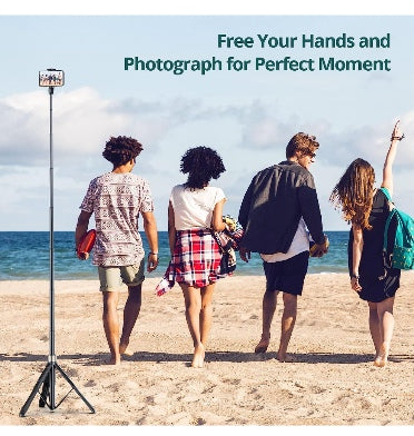 Atumtek Tripod Selfie Stick 65" With Bluetooth Remote Black product image 8