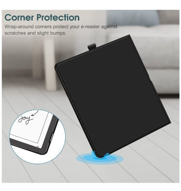 Fintie Amazon Kindle Scribe 10.2" (2022/2024) Premium Protective Slim Shell Pu Leather Folio Flip Cover Black product image 8