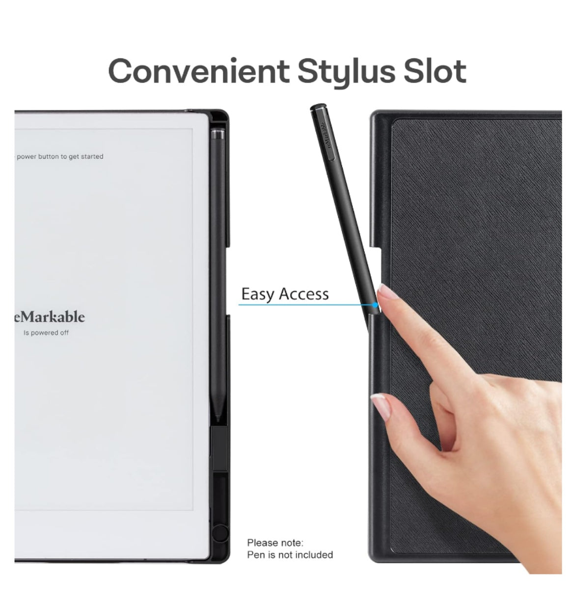 Coback Remarkable 2 Premium Lightweight Protective Book Folio Cover Black product image 3