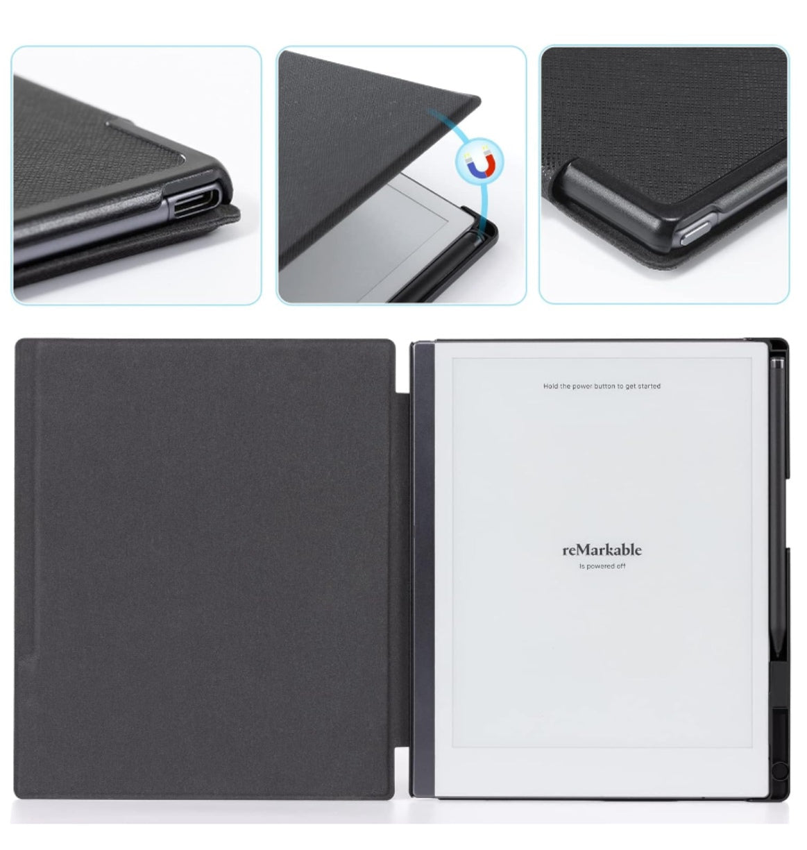 Coback Remarkable 2 Premium Lightweight Protective Book Folio Cover Black product image 5