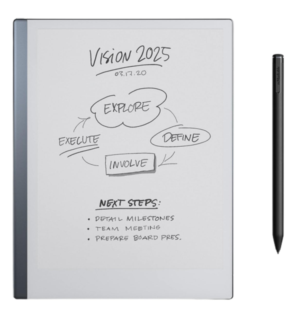Remarkable 2 Notetaking Tablet With Stylus Pen & Premium Leather Folio Case Black product image 2