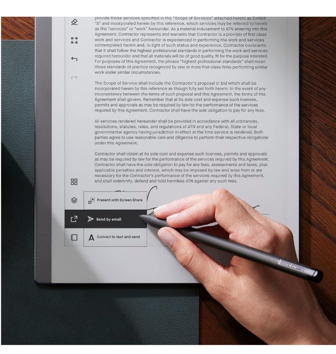 Remarkable 2 Notetaking Tablet With Stylus Pen & Premium Leather Folio Case Black product image 9