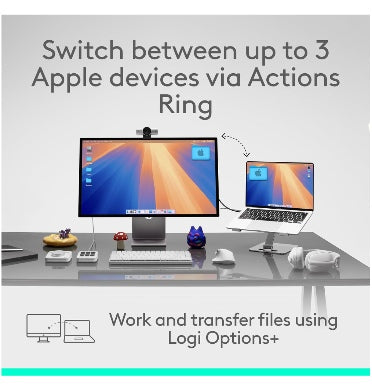 Logitech Mx Master 4 Wireless Mouse Mac Edition White Silver product image 9