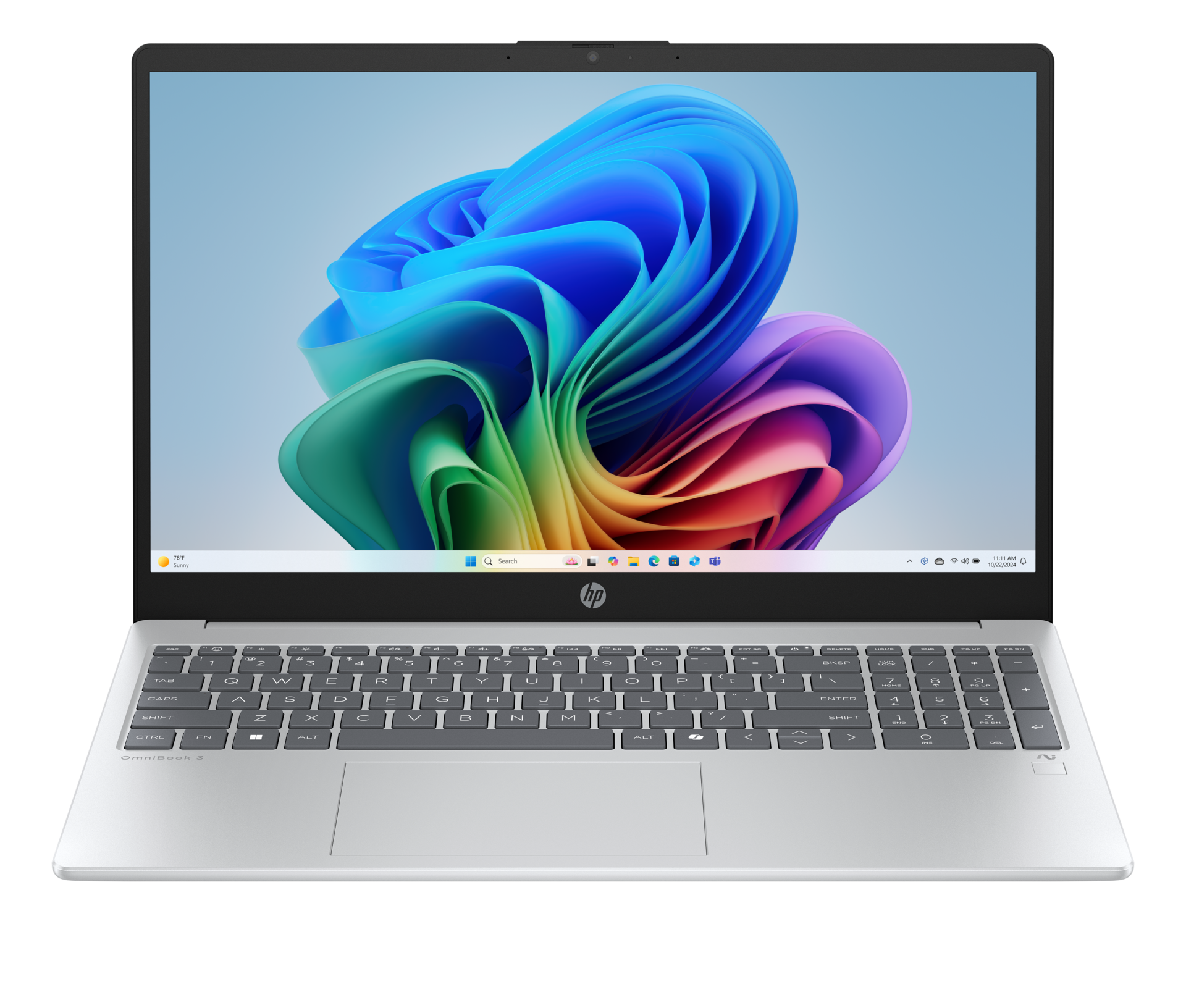 HP OmniBook 3 AMD Ryzen AI 7 350 16GB RAM 512GB SSD Silver Laptop laptop image 2