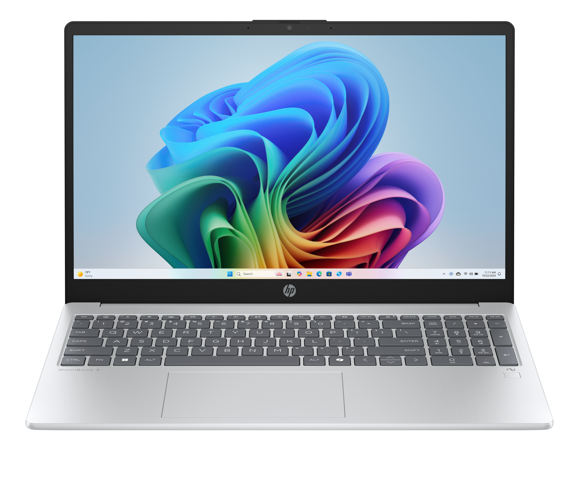 HP OmniBook 3 AMD Ryzen AI 7 350 16GB RAM 512GB SSD Silver Laptop laptop image 1