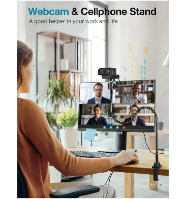 Gooseneck Flexible Arm Webcam / Phone Adjustable Clamp Mount Black product image 7