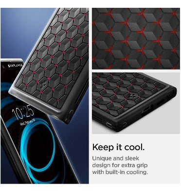 Spigen Samsung Galaxy S24 Ultra Premium Cryo Armor Case Black/Red product image 5