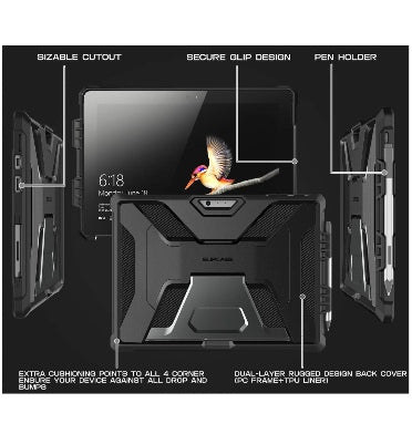 Supcase Microsoft Surface Pro Full-Body Kickstand Rugged Protective Case Black product image 7