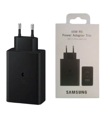 Samsung Galaxy 65w Pd3.0 Super Fast Trio Power Adapter & USB-C Cable 1.8m Black product image 1