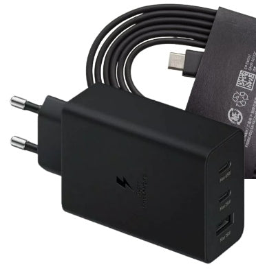Samsung Galaxy 65w Pd3.0 Super Fast Trio Power Adapter & USB-C Cable 1.8m Black product image 2