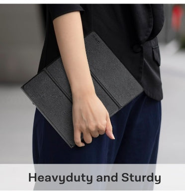 Coback Remarkable 2 Premium Leather Texture Multi-Angle Foldable Stand Cover Black product image 5