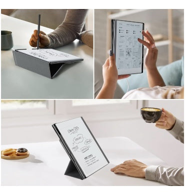 Coback Remarkable 2 Premium Leather Texture Multi-Angle Foldable Stand Cover Black product image 6