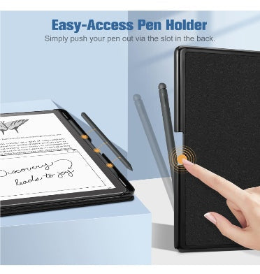 Fintie Amazon Kindle Scribe 10.2" (2022/2024) Premium Protective Slim Pu Leather Folio Cover W/Pen Holder Black product image 3
