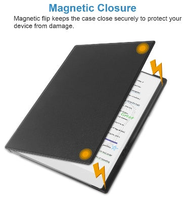Tiimovo Remarkable Paper Pro Premium Slim Pu Leather Folio Cover With Pen Holder Black product image 2