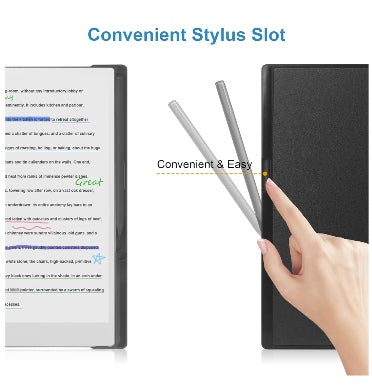 Tiimovo Remarkable Paper Pro Premium Slim Pu Leather Folio Cover With Pen Holder Black product image 5