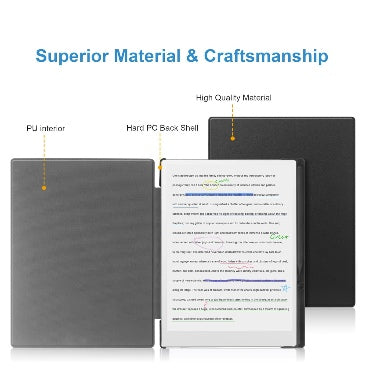 Tiimovo Remarkable Paper Pro Premium Slim Pu Leather Folio Cover With Pen Holder Black product image 6